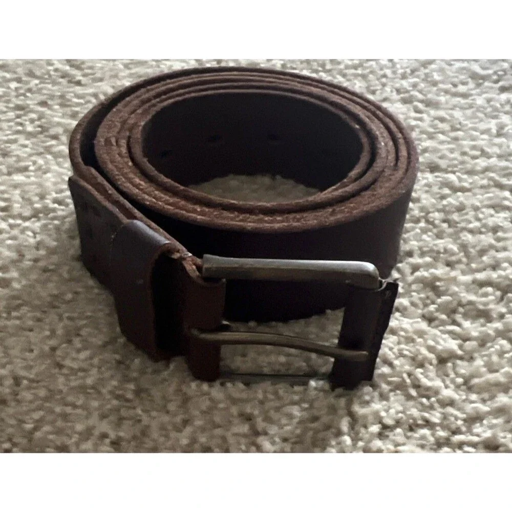 Timberland Dark Brown Genuine Leather Belt - Men's Size 56